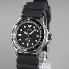 SEIKO Diver 1996 SCUBA 7N35-6110 Men's 40mm Watch Vintage New Battery New Band