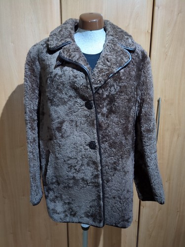 Vintage ladies brown shearling - ladies,