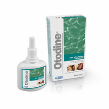 Otodine Ear Aural Cleaner Antibacterial Solution Drops For Dog & Cats 100ml