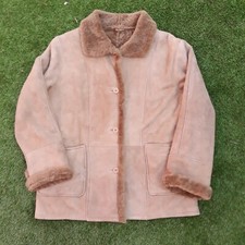 Keenan Leather Company Tan Sheepskin Coat Size 16 Del Boy
