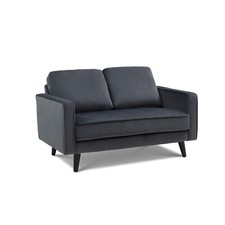 Amalfi 2 Grey Velvet Sofa -