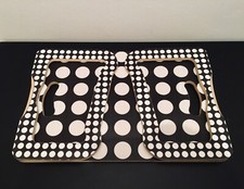 Ikea BRADA Portable Folding Stand Table Lap Tray Black White for Notebook Laptop