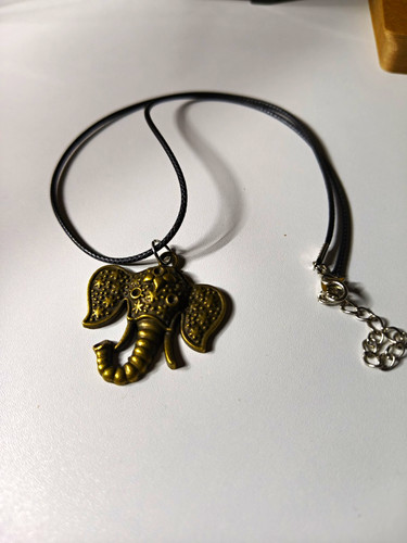 Bronze elephant charm - elephant, pendant