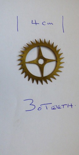 Brass escapement wheel 4cm - escapement,