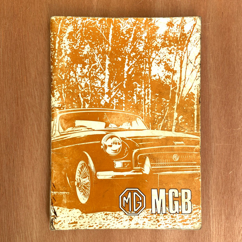 Mgb owners handbook 1970 - mg,