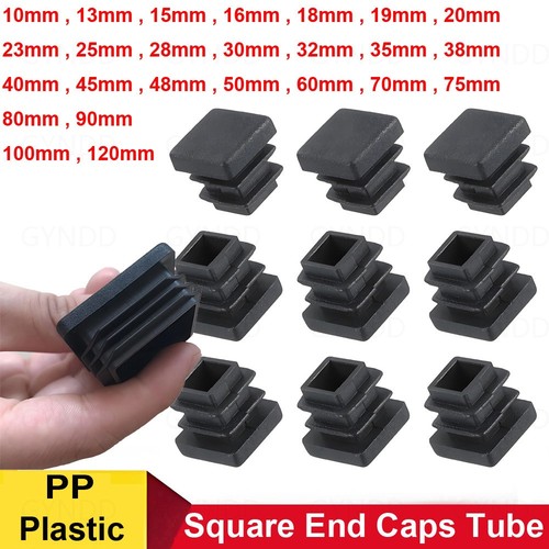 Square end caps - end, tube