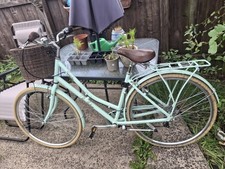 Adult Sized Pendleton Bike, Pale Green, Gears + Bell