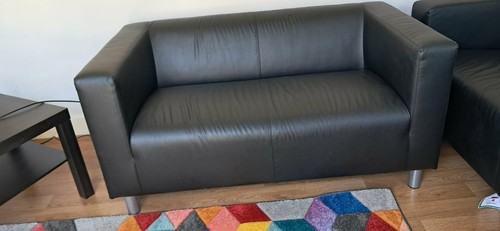 Leather ikea sofa - ikea,
