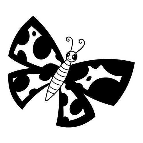 Cute butterfly vinyl - butterfly, decal