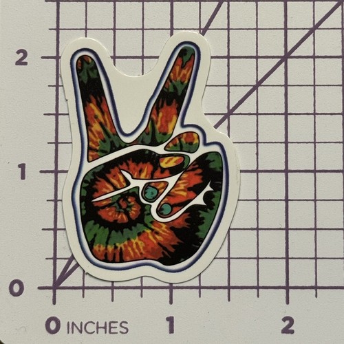 Tie dye hippie - hand, peace