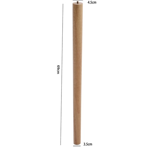 4pcs oak wooden table legs - 4pcs,