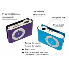 Mini USB MP3 Player Mini Clip