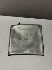 Chanel Black Leather Small Jewellery Pouch / wallet Brand New And Authentic