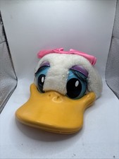 Vintage Disney World Daisy Duck Plastic Bill Snapback Hat character Child Cap