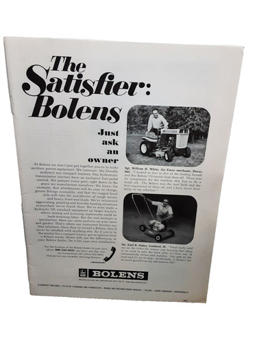 1969 bolens lawn - bolens, mower