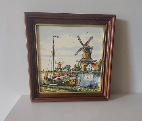 Delft tile framed holland wall - delft,