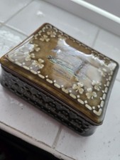 Wade Trinket Box Made In Ireland Shamrock Vintage Antiques Collectable