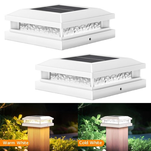2pack led solar deck - solar, post