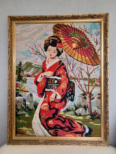 Geisha cross stitch - cross,