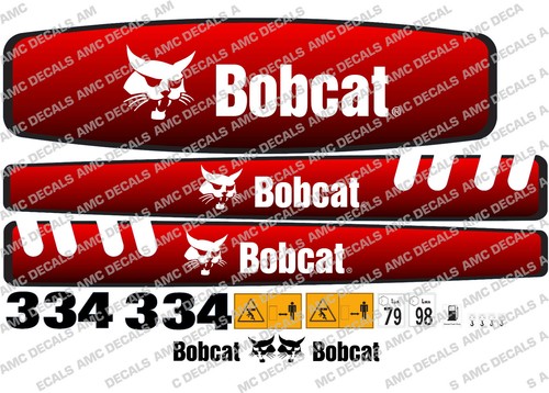 Bobcat 334 mini digger decal - bobcat,