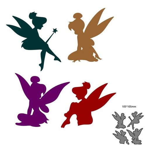 4pcs fairy elf metal - metal, cutting