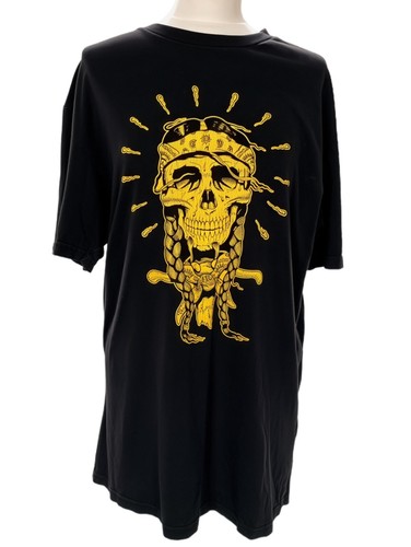 Vans yellow skull graphic tee - yellow,