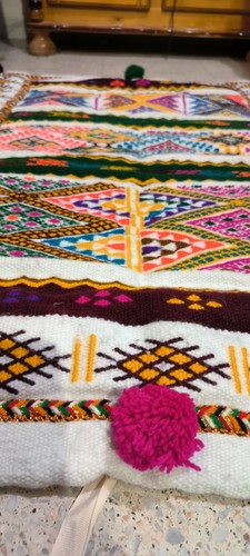 Handmade spring berber rug - handmade,