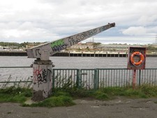 Photo 6x4 Disused boat hoist