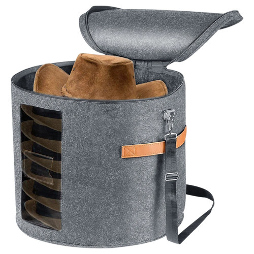 Hat storage box with zippered - storage,