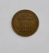 BRONZE TOKEN, "B.S.C. - 1 PT"