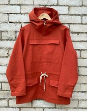 1960s Cadet Smock Pullover Anorak Mod Mountaineering Canvas Rescue Orange