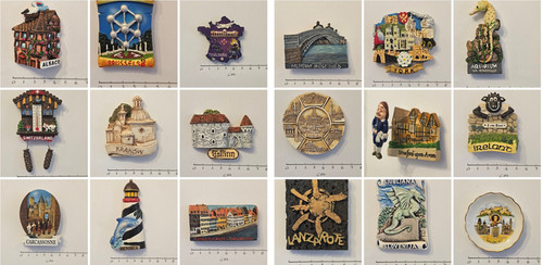 Ceramic fridge magnets - fridge,