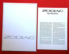 1966 FORD ZODIAC 3.0 V6 Sales Brochure & Specs - INCREDIBLE MINT CONDITION!