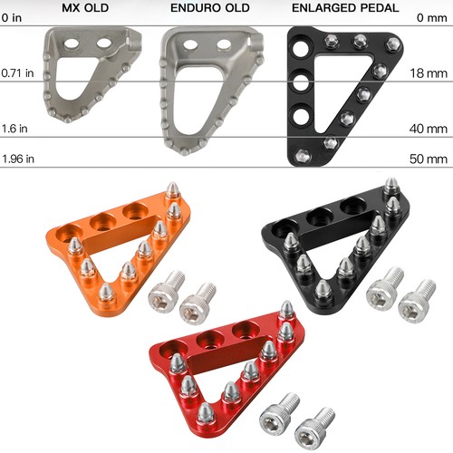 Cnc rear brake pedal step - rear,