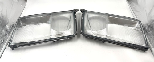 Headlight glass with frame - glass,