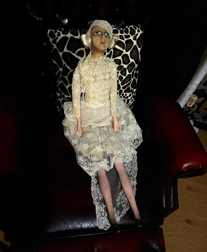 Vintage boudoir doll - vintage,