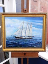 Oil on board painting 'Sir