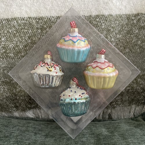 Set vintage style cupcake - set,