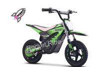 ROCKET 12" MX 250W 24v LITHIUM KIDS ELECTRIC DIRT BIKE LIKE REVVI RFN 36v GREEN