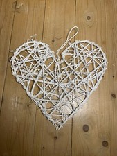 White Heart Hanging Decoration
