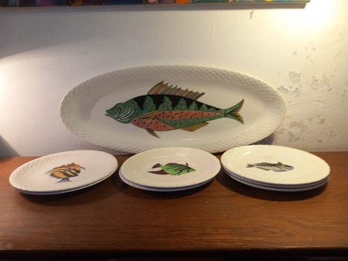 Gien france vintage seafood - gien,