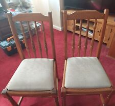 2 Oak Dining Chairs By Priory