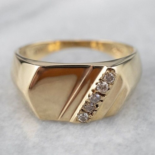 Diamond pinky ring men - diamond,