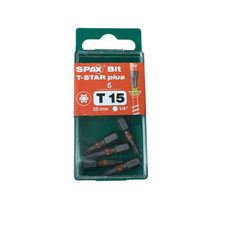 SPAX T-Star Plus Driver Bit T-15 x 25mm - Pack of 5