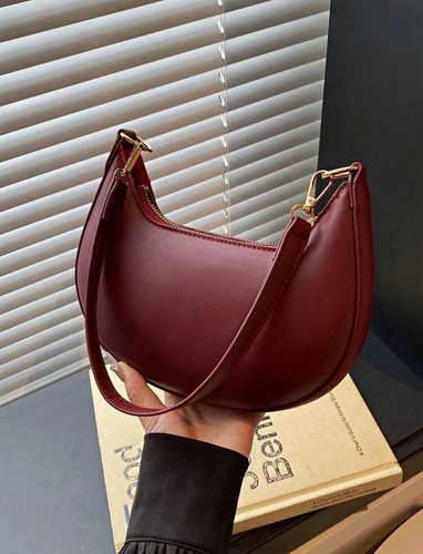 Women burgundy crescent - burgundy,