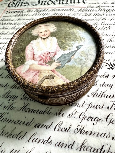 Antique french round ornate - antique,
