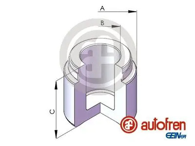 Brake caliper piston front - brake,