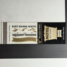 Kent Manor Motel Wilmington Delaware Vintage 1978 Design Matchbook