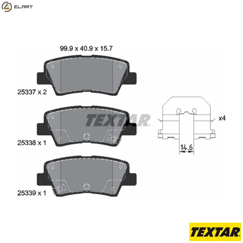 Brake pad set disc - pad,