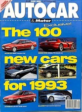 AUTOCAR MAGAZINE 16-SEP-92 -
